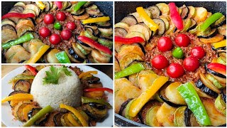 الخلطبيطة بالصلصة و معاها لحمة مفرومة 😍 هقولك إزاي تعملي الراتاتوي Ratatouille