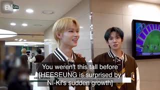 Ni-ki is now taller than Heeseung! Mission Success!!!🤣💙 #enhypen