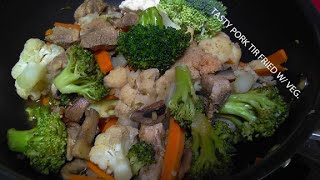 STIR FRIED VEGETABLE AND PORK RECIPE