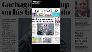 GEN-Z Gachagua opens 🔓 up 👆 his tiff with Ruto