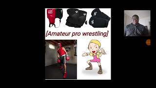 My amateur pro wrestler gear and attire