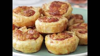 Ham & Cheese pastry pinwheels