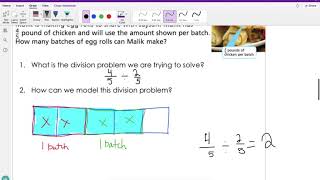 Simple Fraction Division Using Modeling