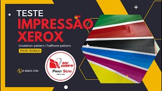 Como imprimir teste de cor na Xerox How to print color test on Xerox.