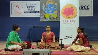 Dhivyaa, Pramati and Saaketh - lotus concert