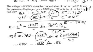 More Nernst Equation