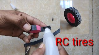 DIY, How to make a RC car tires step by step. RC car parts 1#rc #diy