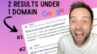 How to Get 2 Results Under ONE Domain on TOP of Google(SEO Trick)