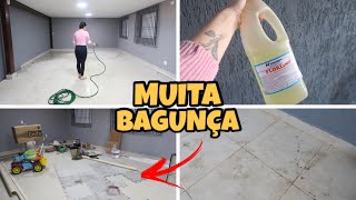 ESTAVA MUITO SUJO, A GARAGEM FICOU PRONTA, FAXINAMOS TUDO 🤩