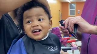 FIRST HAIRCUT AT THE BARBERSHOP