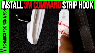 Install 3M Command Strip Hook