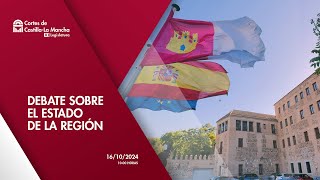 Sesión Plenaria, Debate sobre el estado de la Región - 16/10/2024