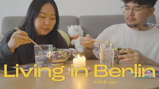 Living in Berlin vlog - My small business, sakura season, cooking Vietnamese, bun thit noung cha gio