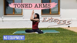 5 MIN express ARMS//Ręce//trening bez obciążenia//toned and slim arms / trening rąk