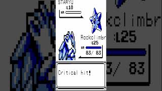 Pokemon Blue - Almost ruined by a Starmie #shorts #pokemonredandblue