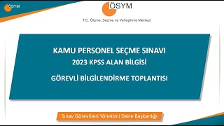 2023 KPSS Alan Bilgisi Görevli Eğitim Sunumu