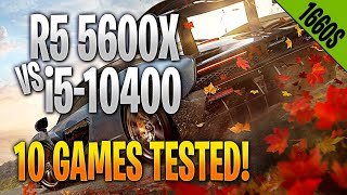 Ryzen 5600X vs Intel i5-10400 | 10 Game Benchmark Test and Gameplay