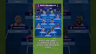 MOST VALUABLE EUROPA LEAUGE XI R16#shorts #football