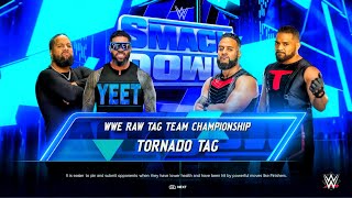 Team Usos Vs Team Tongans - Undisputed Tag Team Tittles Match At SmackDown | WWE 2k24