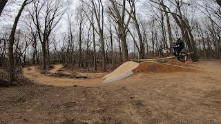 Ragley Big Al jump progression. Trying my hardest to not squash the kicker at Cunningham Park