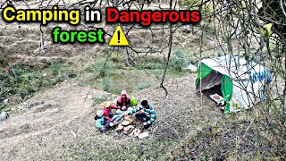 Camping in forest ll camping in dangerous forest ll not solo camping ll sbiniyal vlogs ll