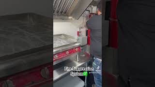 Fire Suppression Installation🚨 #food #foodtruck #foodtrailer #diy #foryou #foryoupage #shorts