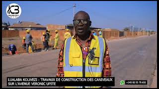 LUALABA-TRAVAUX DE CONSTRUCTION DES CANIVEAUX SUR L'AVENUE VERONIC UPITE.