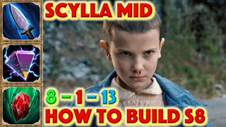 SMITE HOW TO BUILD SCYLLA - Eleven Scylla SkinShowcase + Scylla Mid Build + Stranger Things