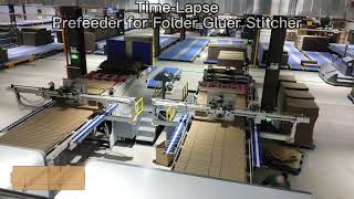 Time Lapse of Prefeeder for Folder Gluer Stitcher / Corrugated Converting Business