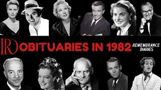 Obituaries in 1982-Famous Celebrities/personalities we've Lost in 1982