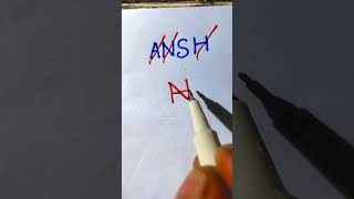 if ANSH NEW LOGO ❤️😱#art #love #drawing #short