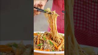 Beef and Noodles Stir Fry | Easy Fried Noodles Recipes #shorts  #food #cooking #recipe  #easyrecipes