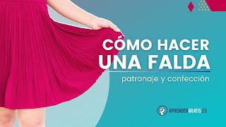 Crear FALDA fácil para principiantes | Curso de Moda y Patronaje.