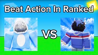 How I Beat @DaRealAction In Ranked (Roblox Bedwars)