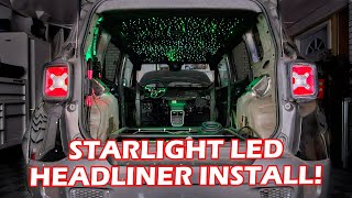 HEMI Swap Jeep Renegade pt. 36 LED Starlight Headliner Install