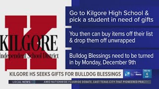 Kilgore High School seeks gifts for Bulldog Blessings