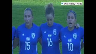 HATIKVAH ISRAEL NATIONAL ANTHEM (SERBIA Vs ISRAEL) QUALIFICATIONS WOMEN'S WORLD CUP 2017