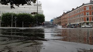 Flood in Malmoe - southern sweden