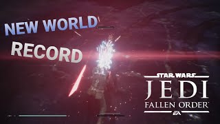 New World Record (Inquisitor Cal) Jedi: Fallen Order | No Damage | Grandmaster | :32.650