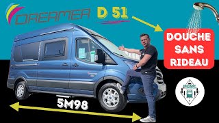 BOITE AUTO - Présentation DREAMER D51 sans rideau de douche ! Collection 2024 *Instant Camping-Car*