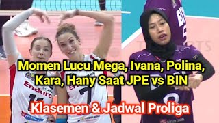 Momen Lucu Megawati, Polina, Ivana, Kara, Hany Saat BIN Vs JPE. Klasemen & Jadwal Oroliga