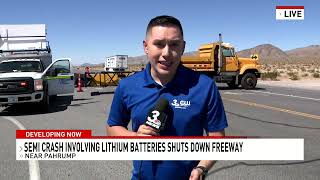 LITHIUM ION BATTERY TRUCK CRASH NEVADA 9 17 2024