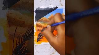 Sunset Painting Idea 😱 #painting #senery #art #ideas #shorts #ytshorts #giftbox