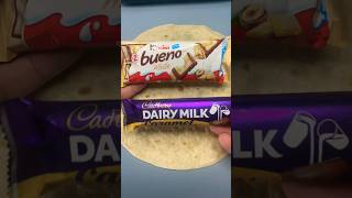 Had to give this #Kinder Bueno White & #Cadbury Dairy Milk Caramel Burrito a Taste Test🤤