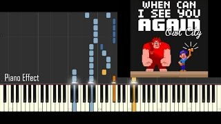 Owl City - When Can I See You Again (Wreck it Ralph) (Piano Tutorial Synthesia)