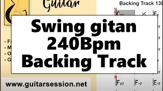 Swing gitan Play Along 240bpm  Jazz Manouche