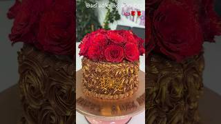 Chocolate ganache cake & redroses🌹#cakedecorating #cake #bithdaycake#shortvideo #srilankan #cakes