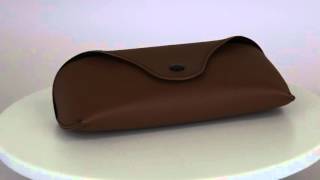 Ray Ban Sunglasses Eyeglasses Brown case for men and women (unisex)