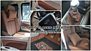 SCORPIO CLASSIC INTERIOR MODIFICATION.