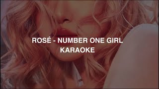 ROSÉ - 'number one girl' KARAOKE